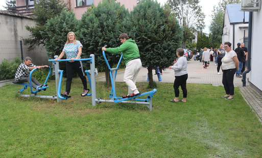 Uczestnicy ŚDS podczas warsztatów sportowych